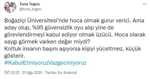 Boğaziçi akademisyenlerinden ‘Naci İnci’ atamasında sert tepki - Resim : 1