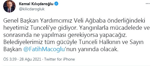 Kılıçdaroğlu açıkladı... CHP heyeti Tunceli'ye gidiyor - Resim : 1