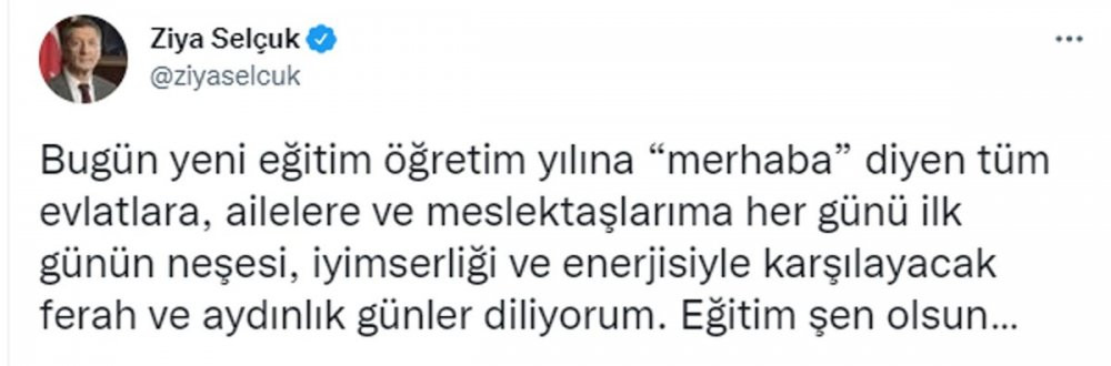 Görevden alınan eski Bakan Selçuk'tan gece yarısı dikkat çeken mesaj - Resim : 1