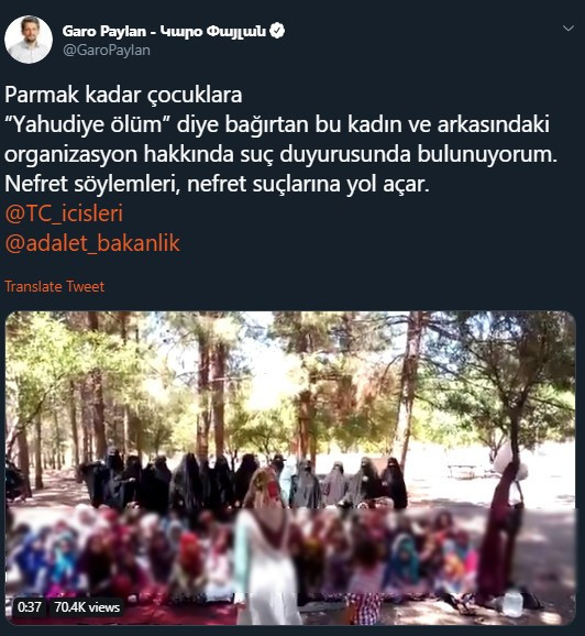 Küçücük çocuklara skandal sloganlar attırdılar - Resim : 1