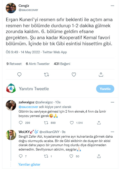 Zafer Algöz'ün Erşan Kuneri paylaşımı: Gibi'nin bu seviyeye gelmesi için 2 fırın ekmek gerek - Resim : 1