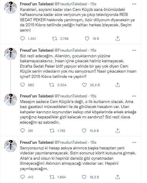 Sedat Peker cephesinden Cem Küçük'e yeni tehditler... - Resim : 1