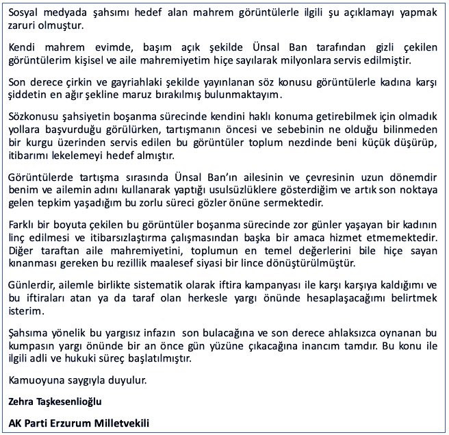 Sedat Peker'in ifşalarından sonra Zehra Taşkesenlioğlu'ndan ilk açıklama - Resim : 1