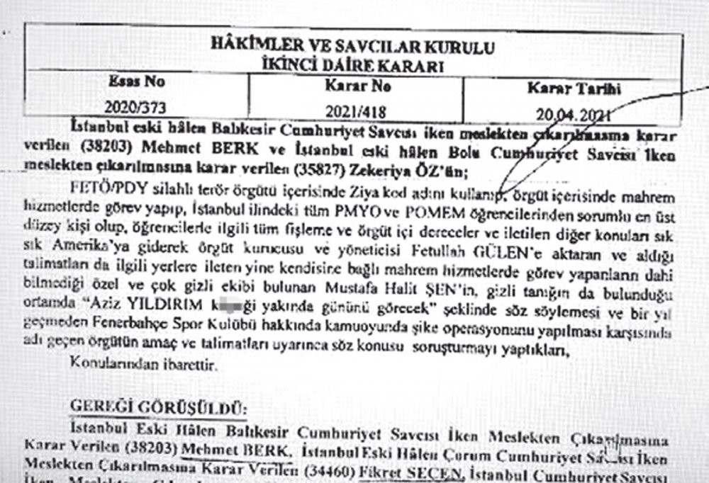 Fenerbahçe'ye şike kumpasında mahrem imamın ifadesi ortaya çıktı - Resim : 1