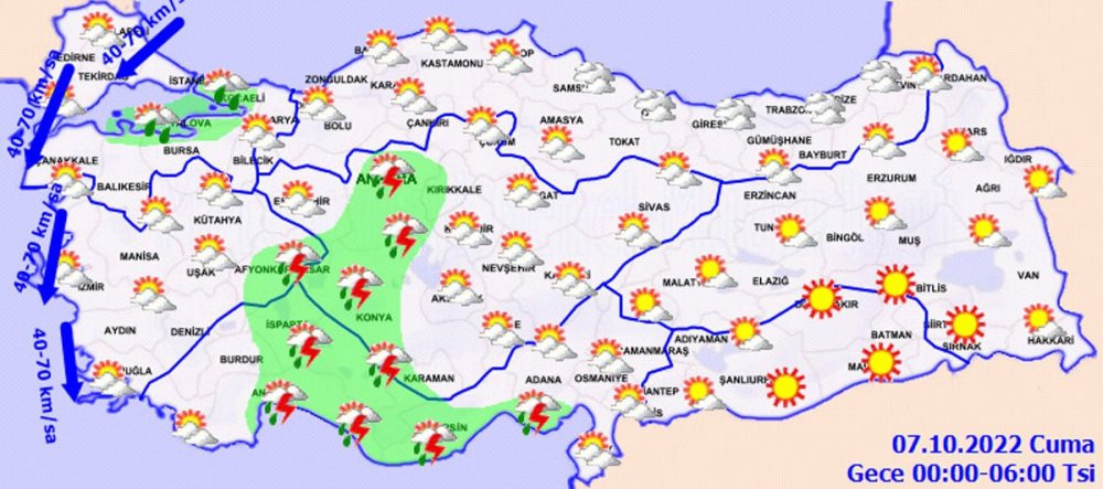 Meteoroloji uyardı: İstanbul da dahil pek çok ilde sağanak yağışlar başlıyor - Resim : 1