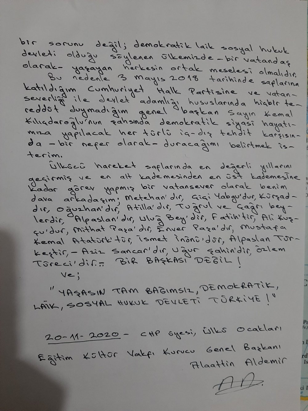 Ülkü Ocakları Eski Genel Başkanı, Türkeş'in danışmanından Kılıçdaroğlu'na destek - Resim : 2