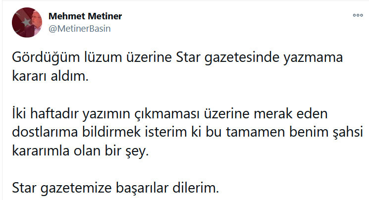 Mehmet Metiner'e şok: Bıraktı mı, bıraktırdılar mı? - Resim : 1