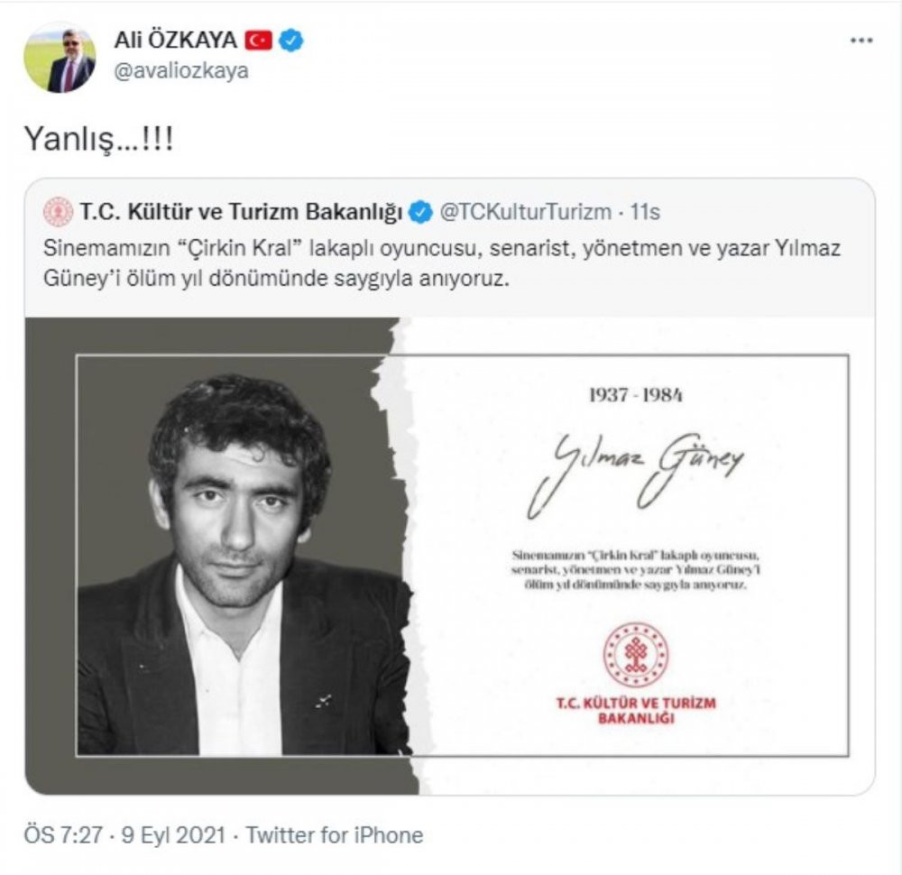 Kültür Bakanlığı, 'Yılmaz Güney'i andı: TRT ve AKP'den itiraz geldi - Resim : 2