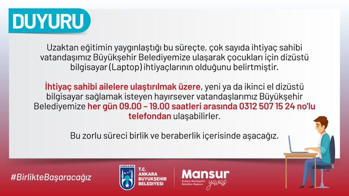 Mansur Yavaş'tan kritik bağış çağrısı - Resim : 1