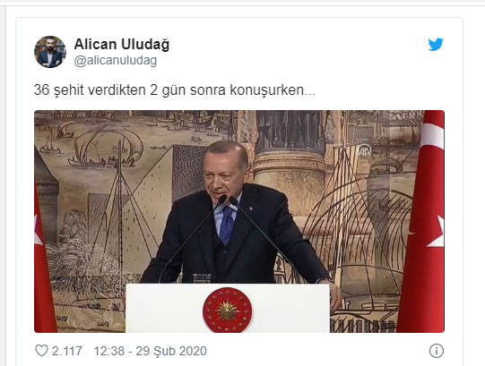 Erdoğan'ın İdlib ve şehitler açıklamasını yaptığı konuşmadaki 'kahkahalar' tepki çekti - Resim : 3