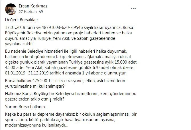 AKP'li belediyenin aylık gazete abonelik ücreti dudak uçuklattı - Resim : 6