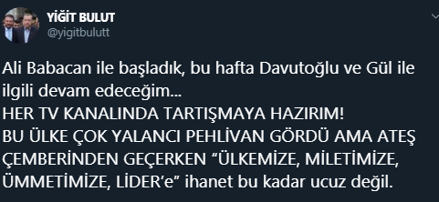 Yiğit Bulut'tan Ali Babacan'a 'düello' daveti - Resim : 6