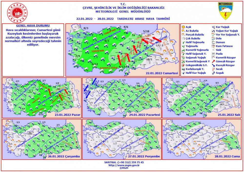 Meteoroloji'den 51 ile uyarı: Kar yağışı ve kuvvetli fırtına - Resim : 1