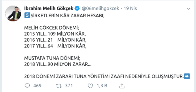 Gökçek, AKP'li Mustafa Tuna'yı suçladı... O borç benim değil!... - Resim : 1