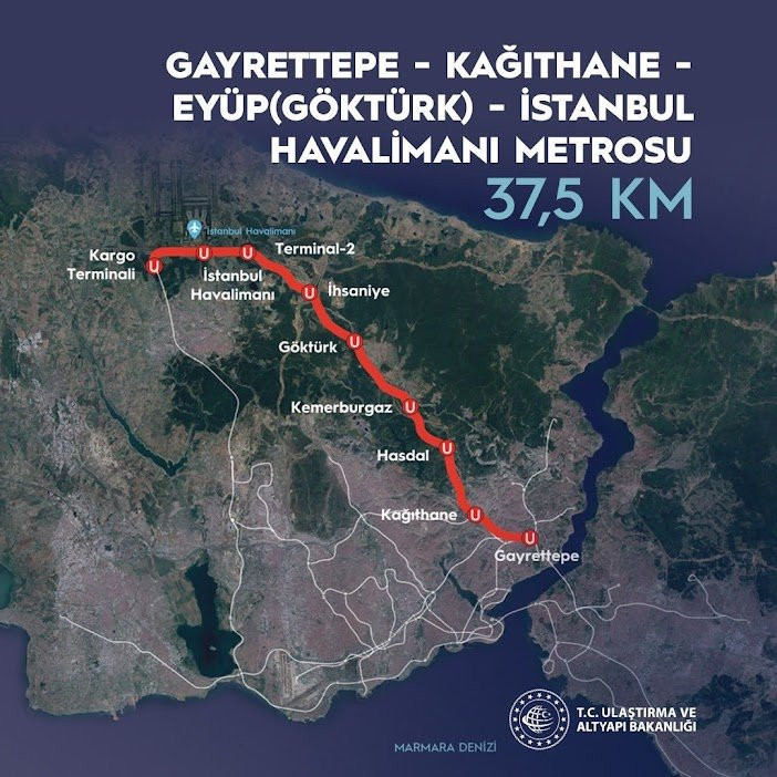 İstanbul Havalimanı metro hattı açılıyor - Resim : 1