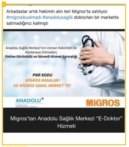 Migros'ta internetten 'doktor' satışı - Resim : 2