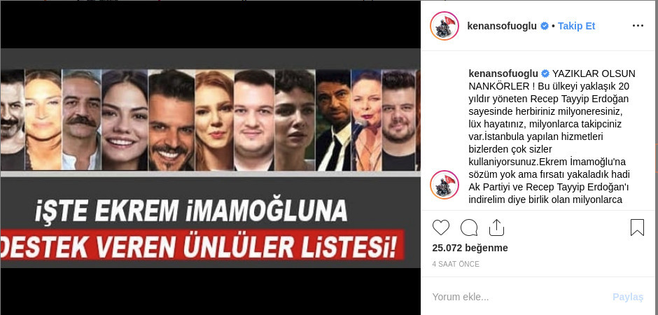 Kenan Sofuoğlu'ndan sanatçılara hakaret: Nankörler - Resim : 1