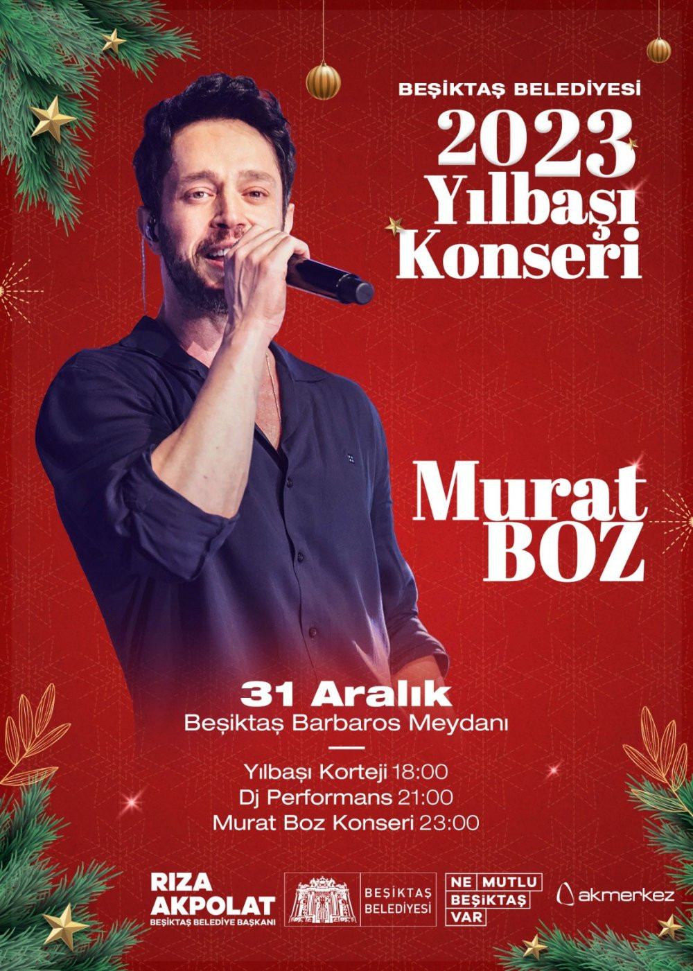 Beşiktaş'ta yeni yıl kutlamalarında Murat Boz sahne alacak - Resim : 1