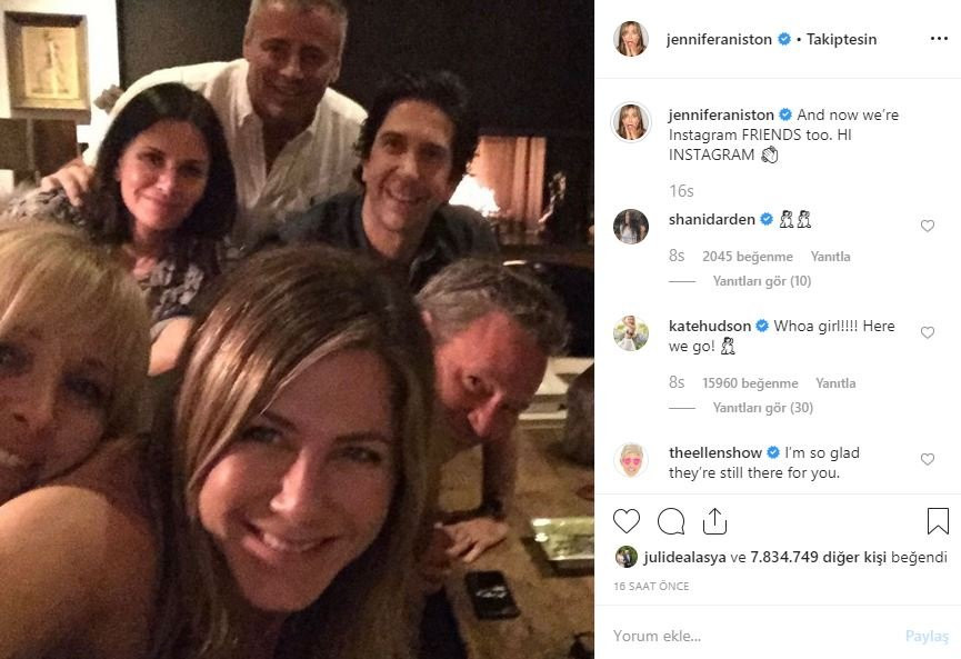 Jennifer Aniston Instagram’ı çökertti, tarihe geçti - Resim : 1