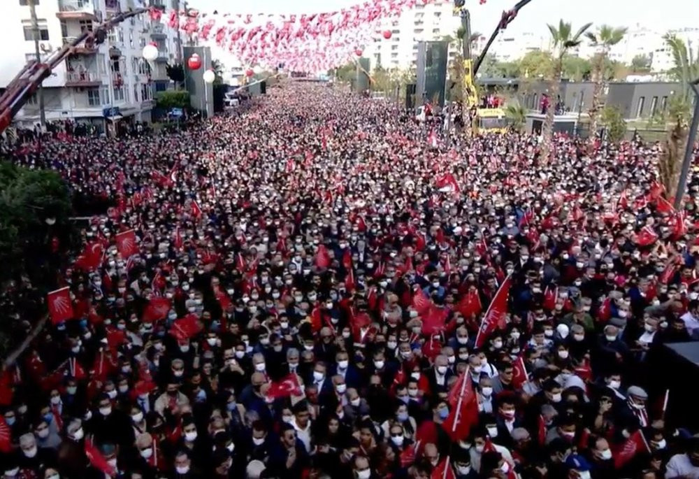 Mersin'deki Kılıçdaroğlu-Erdoğan mitingleri arasında dev fark - Resim : 1