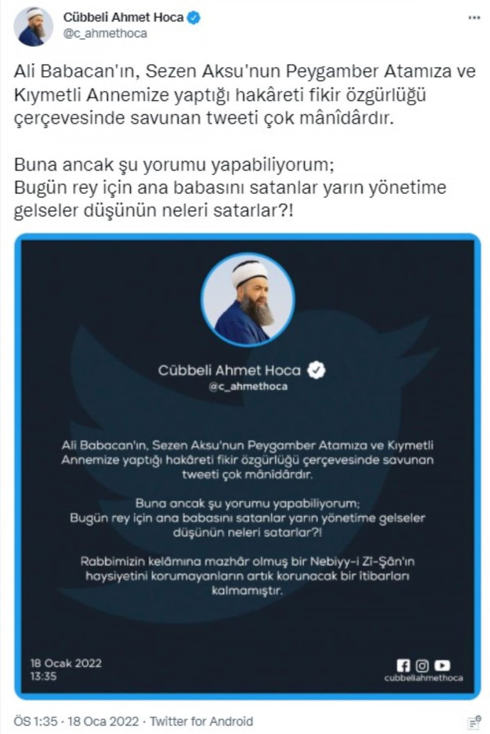 Sezen Aksu ve Babacan'a demediğini bırakmayan Cübbeli Ahmet'in bomba görüntüleri ortaya çıktı - Resim : 2