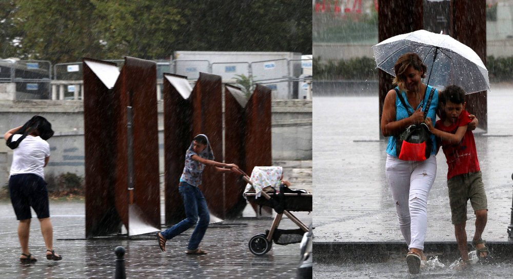 İstanbul'da sağanak yağmur hayatı felç etti - Resim : 2