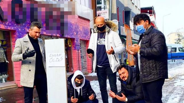 Esnaf isyanını b&ouml;yle g&ouml;sterdi... - Resim : 1