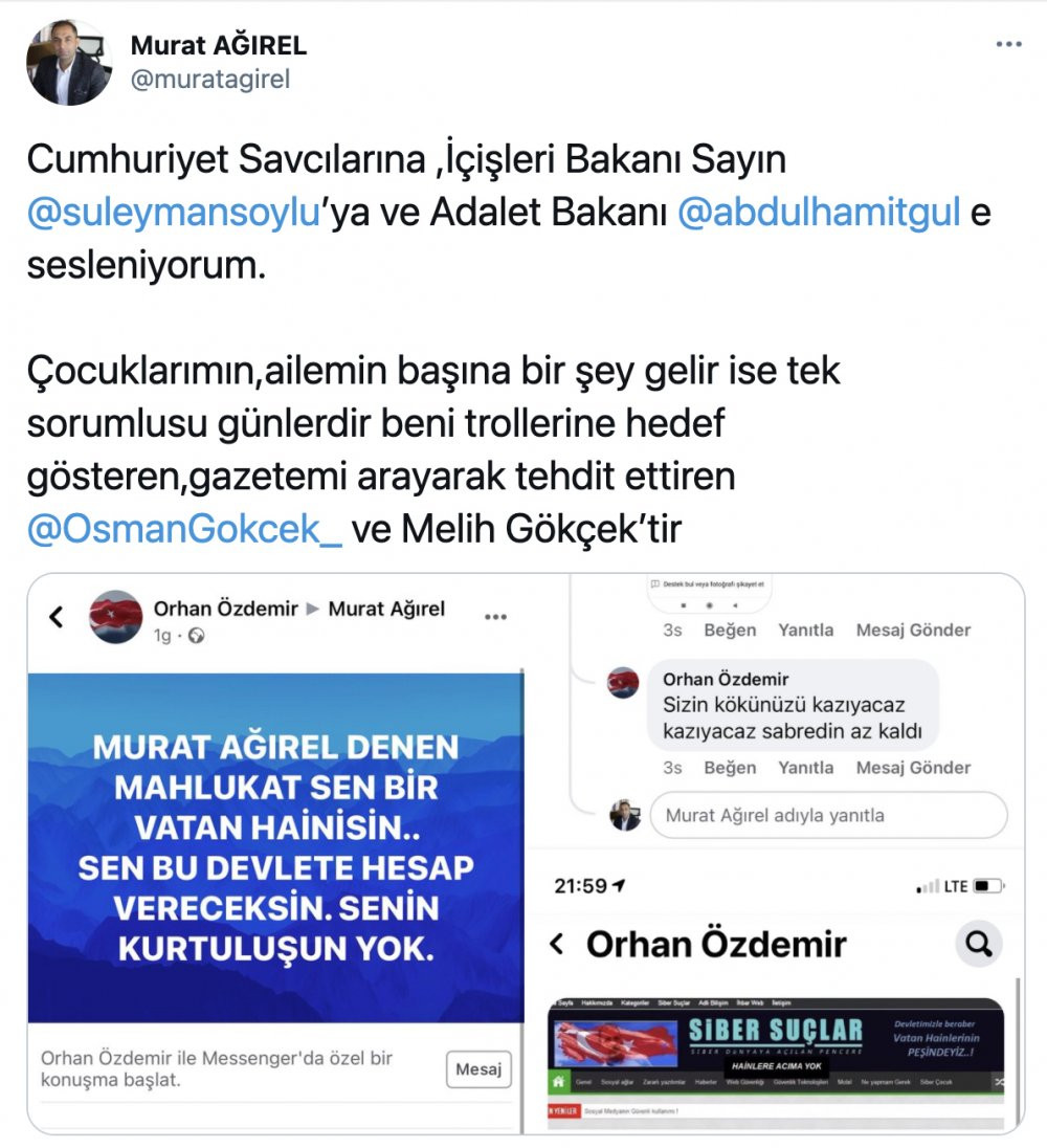 Melih Gökçek'in yolsuzluklarını yazan gazeteciye ölüm tehdidi - Resim : 1