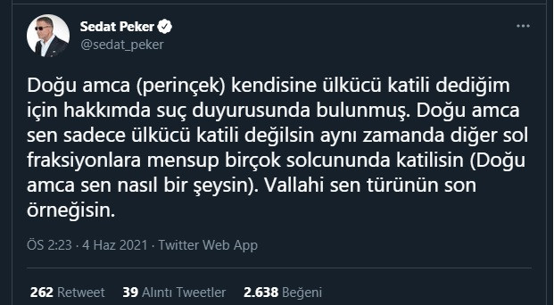 Sedat Peker ile Doğu Perinçek arasındaki gerilim tırmanıyor - Resim : 1