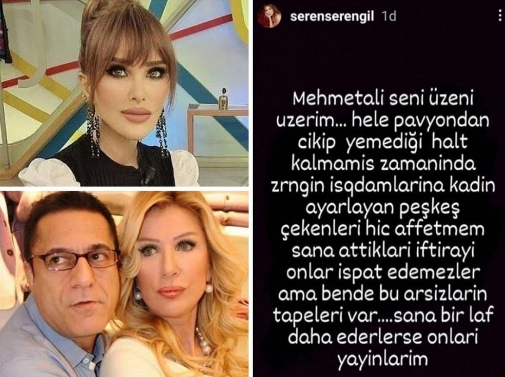 Seren Serengil, Mehmet Ali Erbil'i tecavüzle suçlayan Seda Sayan'ı tehdit etti: Tapeleri yayınlarım... - Resim : 1