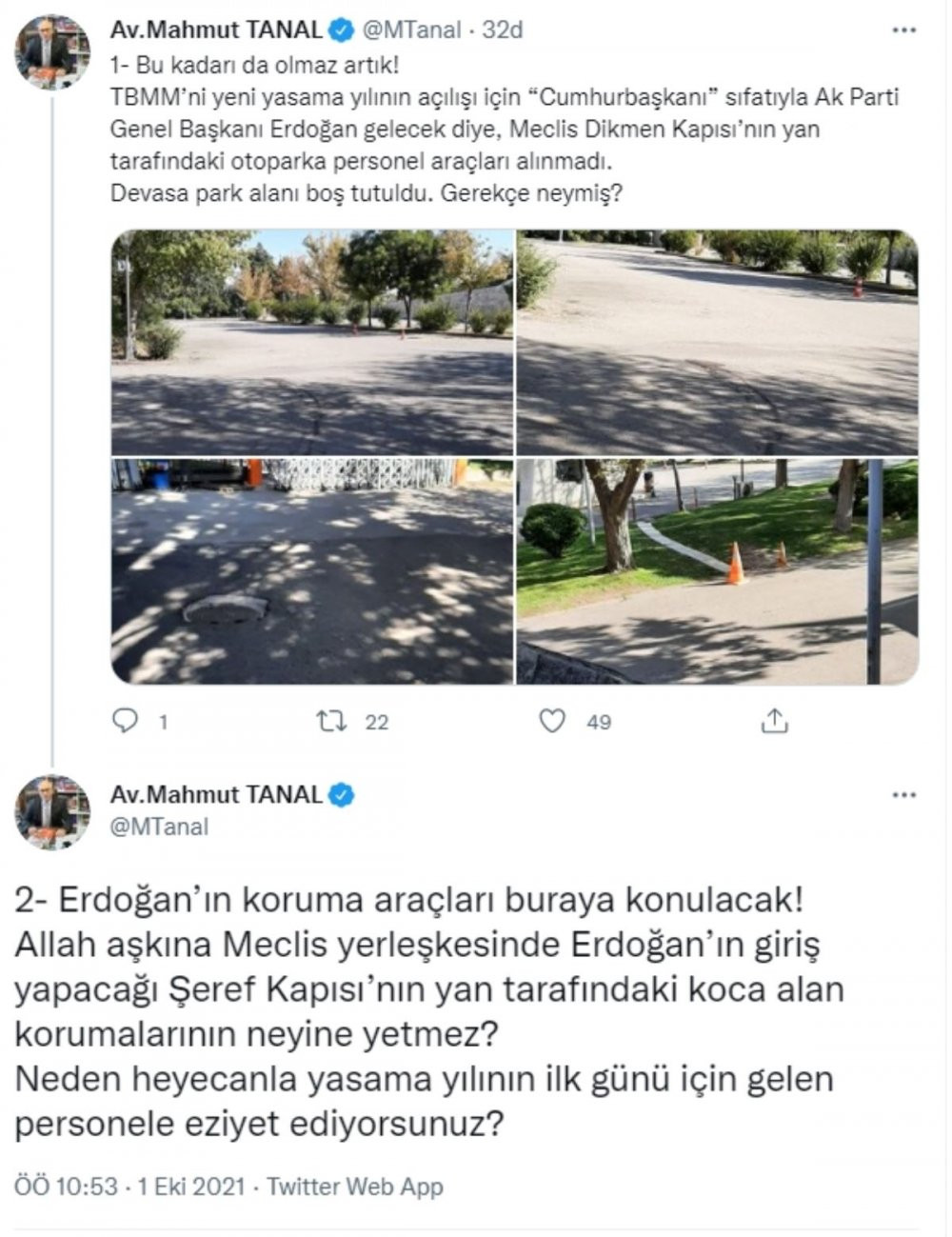 TBMM 'Erdoğan' tedbirleriyle açıldı... Vekiller bile isyan etti - Resim : 1