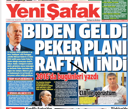 Usta gazeteci Yeni Şafak'ın Sedat Peker manşetini ifşa etti - Resim : 1