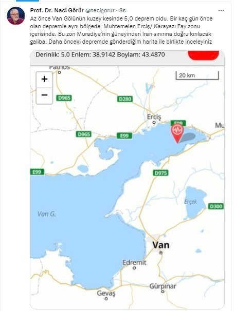 Prof. Dr. Naci Görür'den Van depremi değerlendirmesi - Resim : 1