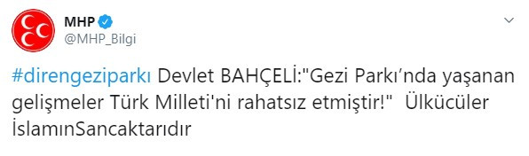 Devlet Bahçeli de 'Gezi'ci çıktı - Resim : 1