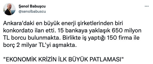 Dev enerji şirketi ile ilgili konkordato iddiası - Resim : 1