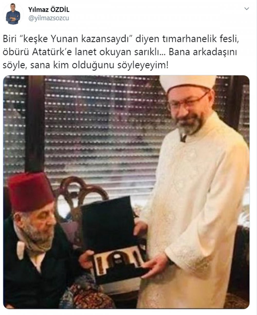 Atatürk'e lanet okuyan Diyanet İşleri Başkanı'na büyük tepki - Resim : 1