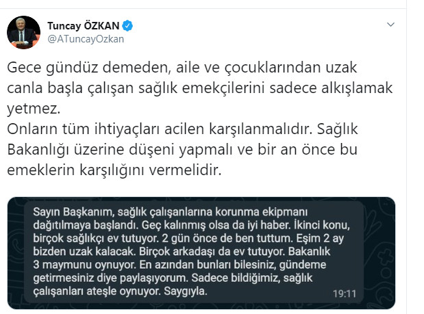 CHP'den sağlık çalışanları için Bakana flaş çağrı - Resim : 1