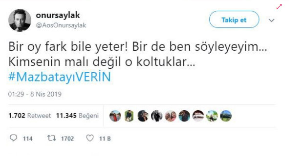 Ünlü oyuncu Onur Saylak'tan 'Mazbata Tepkisi': 'Bir oy fark bile yeter' - Resim : 1