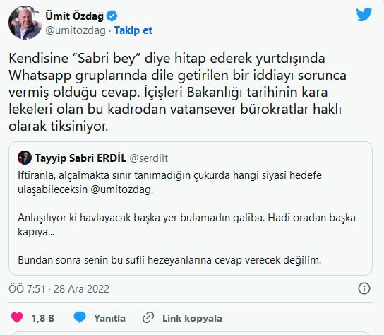 Bakan Yardımcısı Erdil'den Ümit Özdağ'a sert sözler - Resim : 2