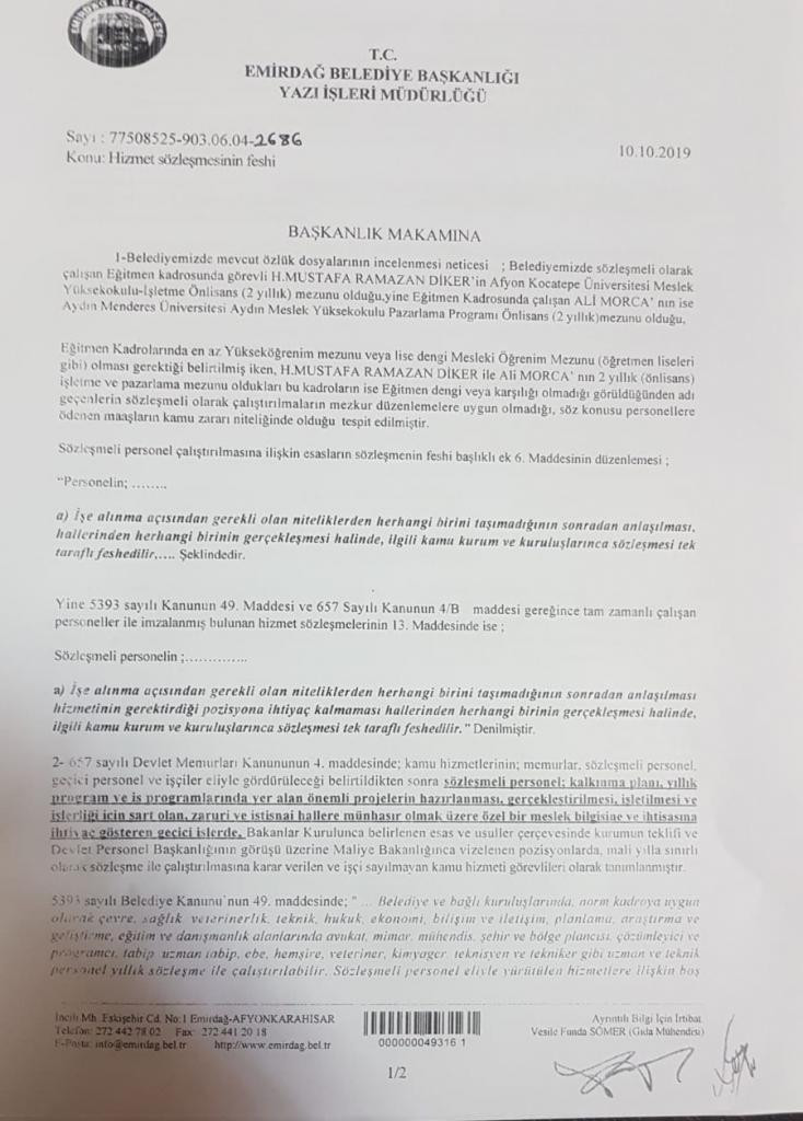 MHP'den AKP'ye geçen belediyede Ülkücüler işten atıldı - Resim : 2