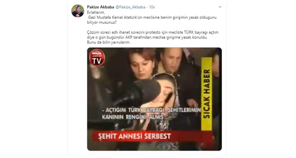 'Pakize Anne'nin Meclis'e girmesi yasak!  - Resim : 1