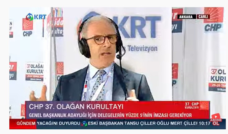 KRT'nin deneyimli ekibi tam kadro CHP kurultayını izliyor - Resim : 3