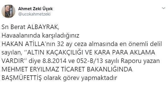 Hakan Atilla'yı 'hapse attıran raporu yazan m&uuml;fettiş Eryılmaz' nerede? - Resim : 1
