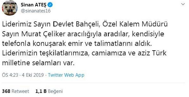 Devlet Bahçeli'nin sağlık durumu hakkında son bilgi - Resim : 1