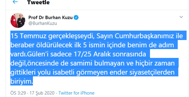 FETÖ lideri ile fotoğrafları gündeme gelen AKP'li Burhan Kuzu'dan açıklama - Resim : 1