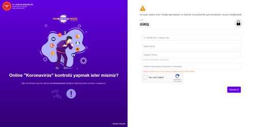 Sağlık Bakanlığı'ndan 'online' koronavirüs testi - Resim : 1