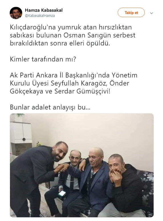 Skandal fotoğrafta saldırgan Osman Sarıgün'ün elini öpenler AKP'li çıktı! - Resim : 1