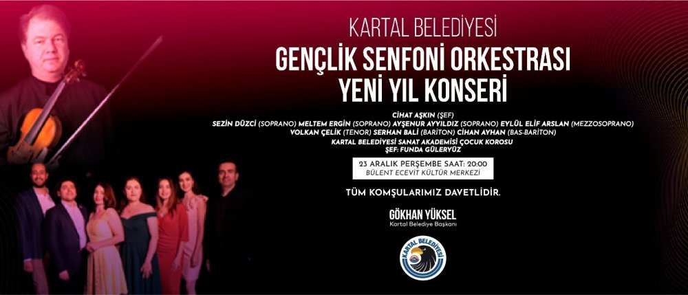 Kartal Belediyesi Gençlik Senfoni Orkestrası yeni yıl konseriyle sahnede - Resim : 1