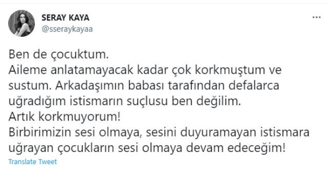 Oyuncu Seray Kaya, istismara uğradığını açıkladı - Resim : 1