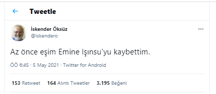 Yazar Emine Işınsu yaşamını yitirdi - Resim : 1